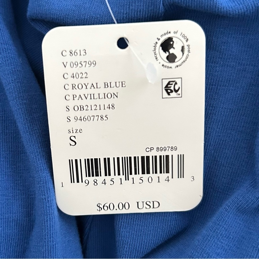 ☀️(A432) NWT Free People Hot Shot Hooded Layer. Royal Blue. Size: Small - Picture 14 of 15